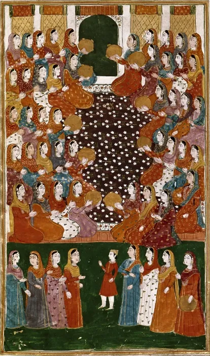 Framed Print : History of Muhammad and the First Four 'Rightly Guided' Caliphs. Persian art. Miniature Painting. FRANCE. Paris. National Library Framed Print : History of Muhammad and the First Four 'Rightly Guided' Caliphs. Persian art. Miniature Painting. FRANCE. Paris. National Library