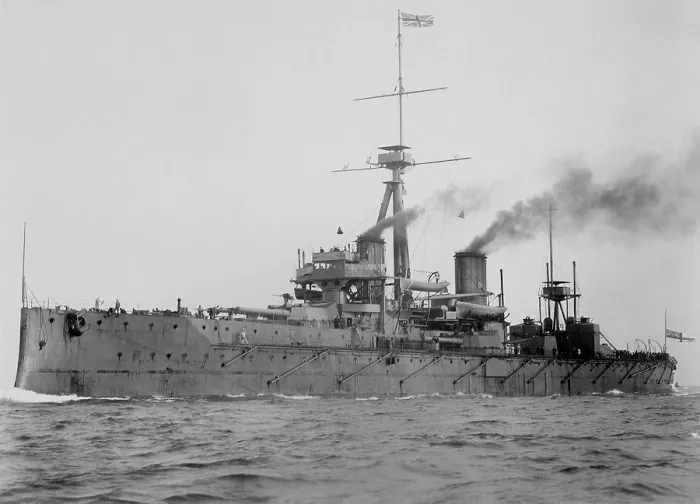 Framed Print : HMS Dreadnought, British battleship whose design revolutionized naval power, 1906 Framed Print : HMS Dreadnought, British battleship whose design revolutionized naval power, 1906