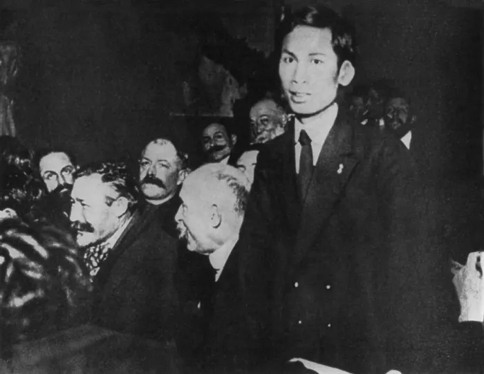 Framed Print : Ho Chi Minh petitioned for the independence of Vietnam at Paris Conference. 1919. At age 28 he called for the Western powers to remove the French from Vietnam. (BSLOC_2012_4_200)