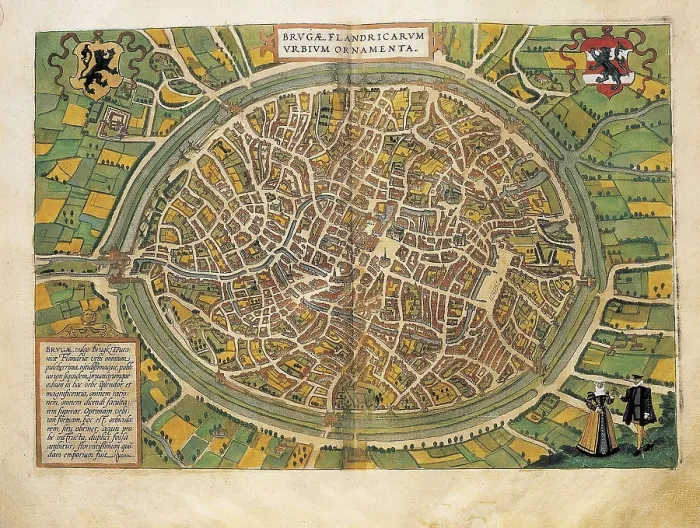 Framed Print : HOGENBERG, Franz (1535-1590). Civitatis Orbis Terrarum. 1572-1617. Cuzco (1576). Engraving for the work 'Civitatis Orbis Terrarum', by George Braun