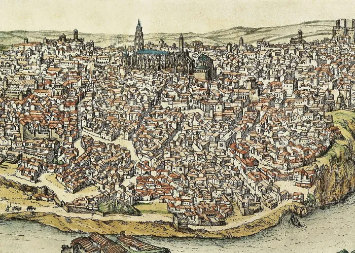 Framed Print : HOGENBERG, Franz (1535-1590). Civitatis Orbis Terrarum. 1572-1617. Toledo