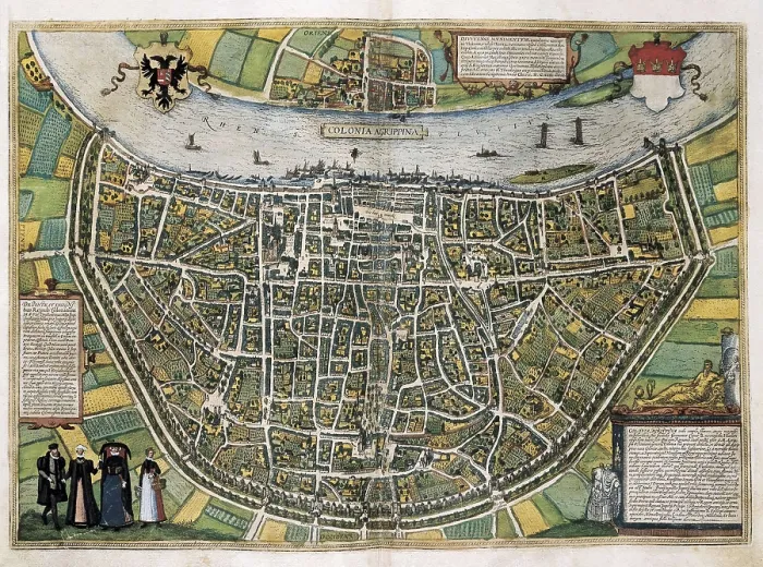 Framed Print : HOGENBERG, Franz (1535-1590). Civitatis Orbis Terrarum. 1572-1617. Cologne (1572). Engraving for the volume I of 'Civitatis Orbis Terrarum', by George Braun