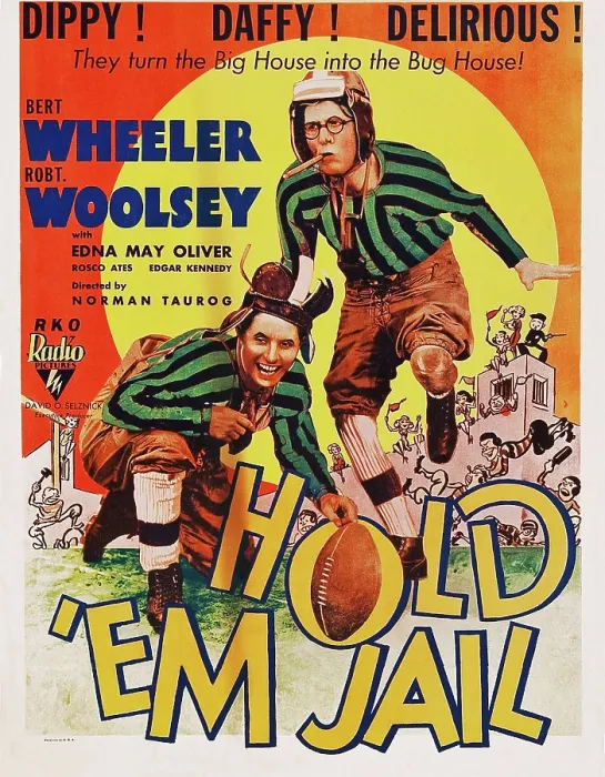 Framed Print : HOLD EM JAIL, l-r: Bert Wheeler, Robert Woolsey on poster art, 1932