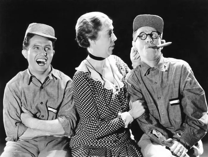 Framed Print : HOLD EM JAIL, from left: Bert Wheeler, Edna May Oliver, Robert Woolsey, 1932