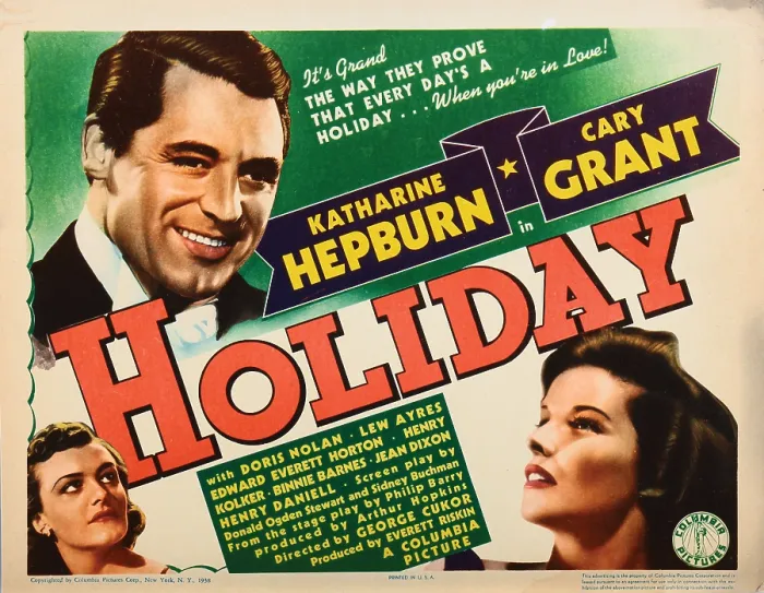 Framed Print : HOLIDAY, Cary Grant, Katharine Hepburn, 1938