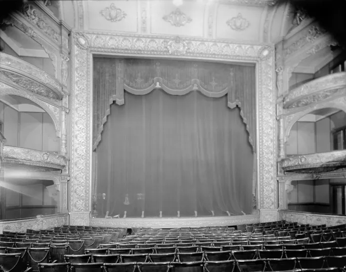 Framed Print : The Hollis Street Theater, auditorium, constructed in 1885, photograph by Arthur C. Haskell, Hollis Street, Boston, Massacusetts, circa 1935