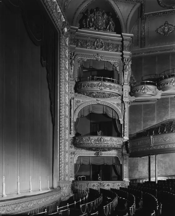 Framed Print : The Hollis Street Theater, auditorium and balconies, constructed in 1885, photograph by Arthur C. Haskell, Hollis Street, Boston, Massacusetts, circa 1935 Framed Print : The Hollis Street Theater, auditorium and balconies, constructed in 1885, photograph by Arthur C. Haskell, Hollis Street, Boston, Massacusetts, circa 1935