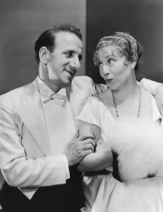 Framed Print : HOLLYWOOD PARTY, from left: Jimmy Durante, Polly Moran, 1934