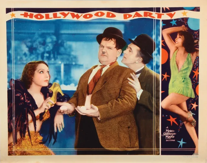 Framed Print : HOLLYWOOD PARTY, from left: Lupe Velez, Oliver Hardy, Stan Laurel, 1934 Framed Print : HOLLYWOOD PARTY, from left: Lupe Velez, Oliver Hardy, Stan Laurel, 1934