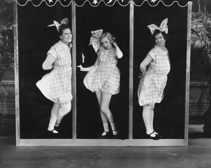 Framed Print : THE HOLLYWOOD REVIEW OF 1929, from left: Marie Dressler, Bessie Love, Polly Moran, 1929