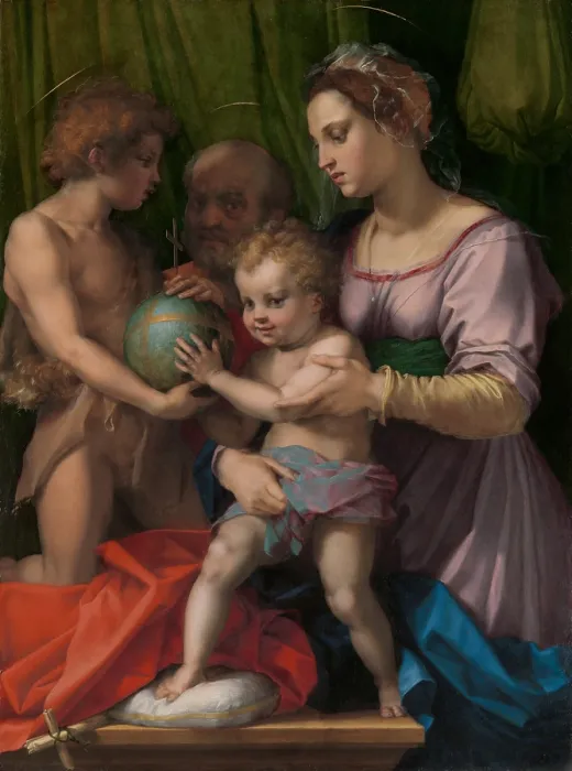 Framed Print : HOLY FAMILY WITH ST. JOHN THE BAPTIST, by Andrea del Sarto, 1500-30, Italian Renaissance painting Framed Print : HOLY FAMILY WITH ST. JOHN THE BAPTIST, by Andrea del Sarto, 1500-30, Italian Renaissance painting