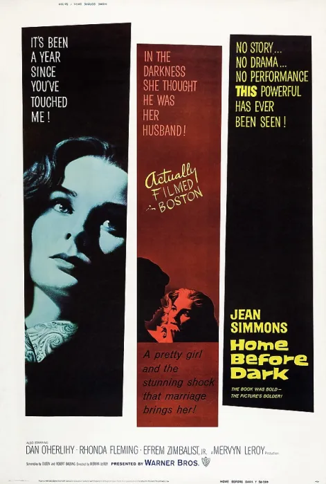 Framed Print : HOME BEFORE DARK, US poster, Jean Simmons, 1958