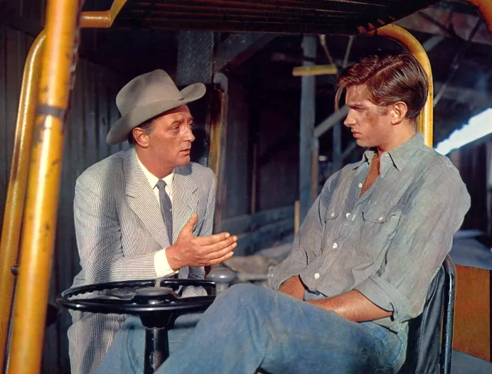 Framed Print : HOME FROM THE HILL, Robert Mitchum, George Hamilton, 1960