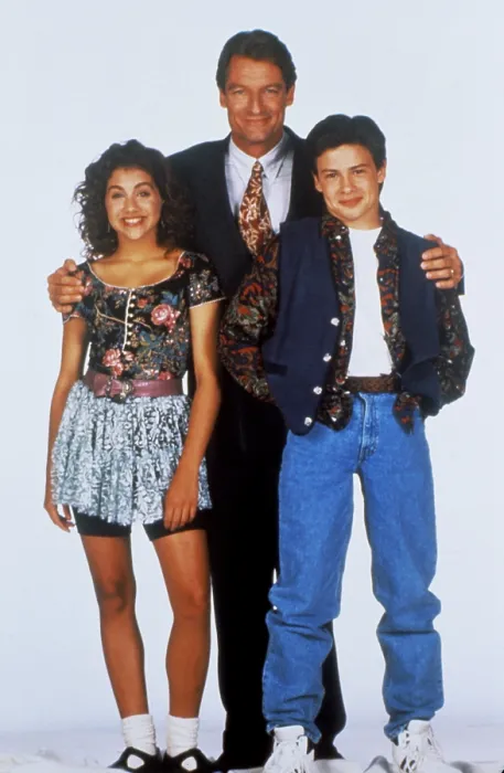 Framed Print : ALMOST HOME, Jason Marsden, Brittany Murphy, Perry King, 1993 Framed Print : ALMOST HOME, Jason Marsden, Brittany Murphy, Perry King, 1993