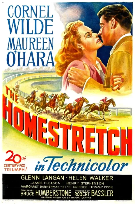 Framed Print : THE HOMESTRETCH, US poster, from left: Maureen O'Hara, Cornel Wilde, 1947. TM & Copyright 20th Century Fox Film Corp. / courtesy Everett Collection