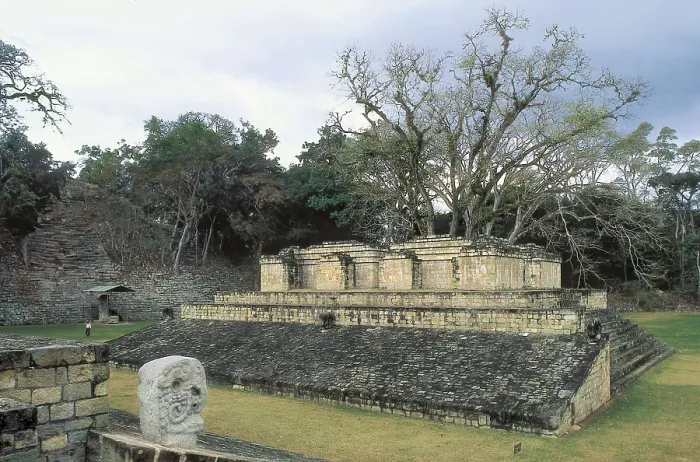 Framed Print : HONDURAS. COPAN. Copn. Pyramid located in one of the sides of the Ball Court. Maya art. AISA / Everett Collection**US SALES ONLY** Framed Print : HONDURAS. COPAN. Copn. Pyramid located in one of the sides of the Ball Court. Maya art. AISA / Everett Collection**US SALES ONLY**