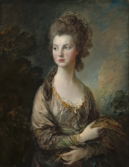 Framed Print : The Honorable Mrs. Thomas Graham, by Thomas Gainsborough, 1775-77, British painting, oil on canvas