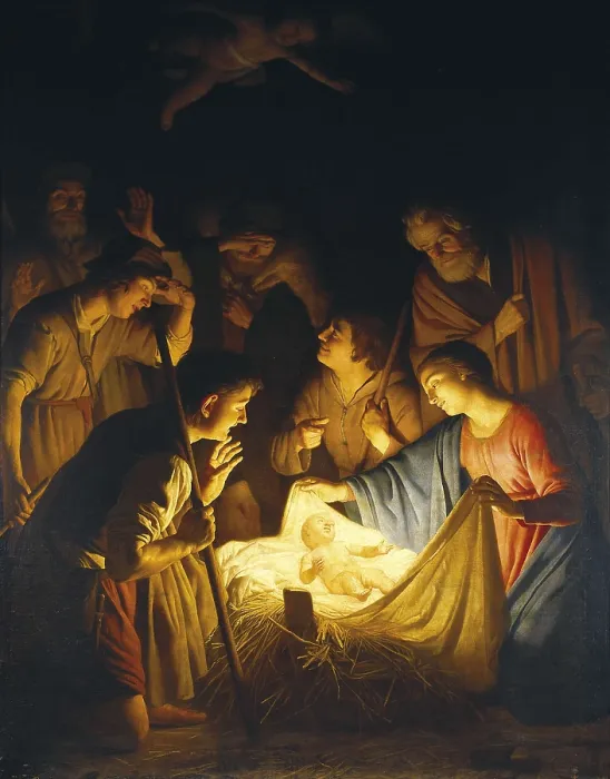 Framed Print : Honthorst, Gerrit van, also called 'Gherardo Della Notte' (1590-1656). Adoration of the Shepherds (Adoration of the Shepherds). 1639 - 1649. Renaissance art. Trecento Framed Print : Honthorst, Gerrit van, also called 'Gherardo Della Notte' (1590-1656). Adoration of the Shepherds (Adoration of the Shepherds). 1639 - 1649. Renaissance art. Trecento