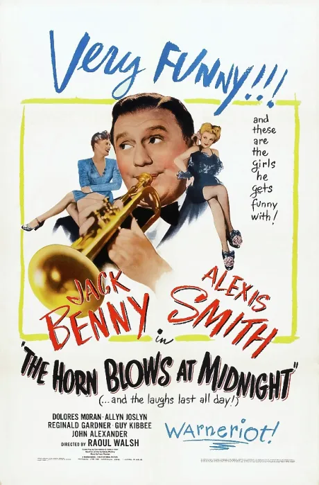 Framed Print : THE HORN BLOWS AT MIDNIGHT, US poster, Alexis Smith, Jack Benny, Dolores Moran, 1945 Framed Print : THE HORN BLOWS AT MIDNIGHT, US poster, Alexis Smith, Jack Benny, Dolores Moran, 1945