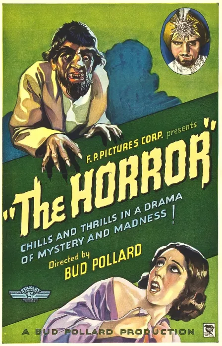 Framed Print : THE HORROR, poster art, 1932