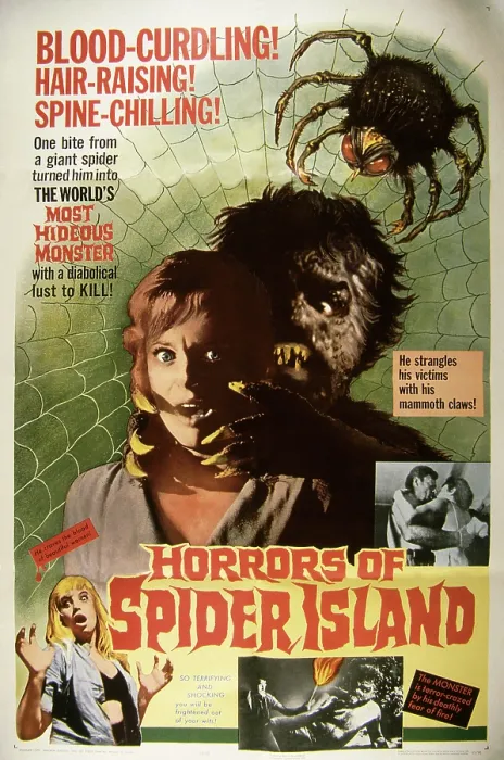 Framed Print : HORRORS OF SPIDER ISLAND, (aka EIN TOTER HING IM NETZ, aka IT'S HOT IN PARADISE), Helga Franck, 1960 [US: 1965]