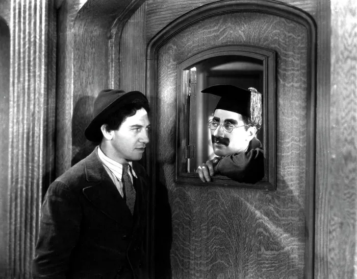 Framed Print : HORSE FEATHERS, Chico Marx, Groucho Marx, 1932