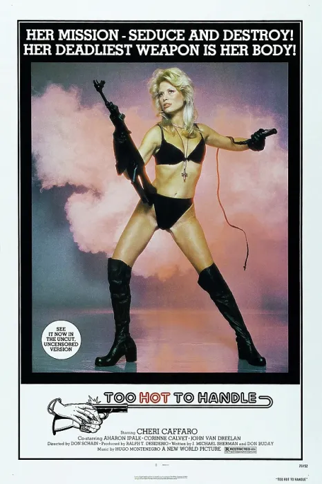 Framed Print : TOO HOT TO HANDLE, US poster, Cheri Caffaro, 1977