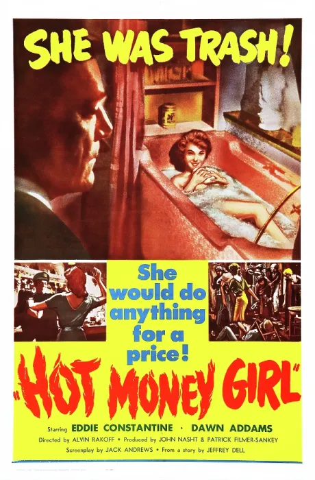 Framed Print : HOT MONEY GIRL (aka THE TREASURE OF SAN TERESA), US poster art, Dawn Adams, 1959