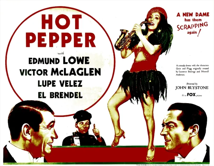 Framed Print : HOT PEPPER, from left: Victor McLaglen, El Brendel, Lupe Velez, Edmund Lowe, 1933, TM and Copyright 20th Century Fox Film Corp. All rights reserved. / courtesy Everett Collection