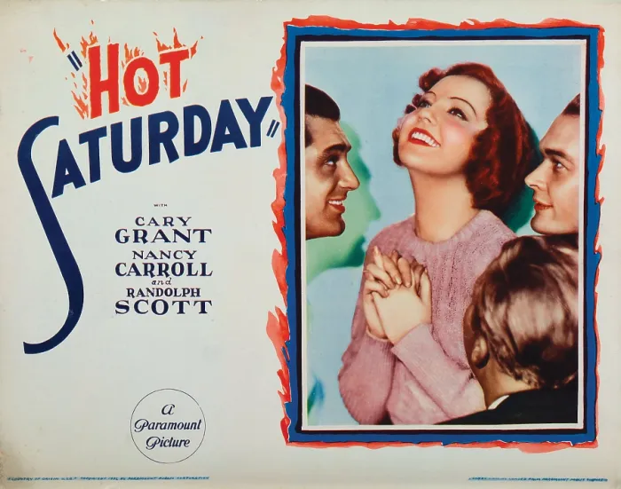 Framed Print : HOT SATURDAY, lobbycard, from left: Cary Grant, Nancy Carroll, Randolph Scott (back to camera), Edward Woods, 1932 Framed Print : HOT SATURDAY, lobbycard, from left: Cary Grant, Nancy Carroll, Randolph Scott (back to camera), Edward Woods, 1932