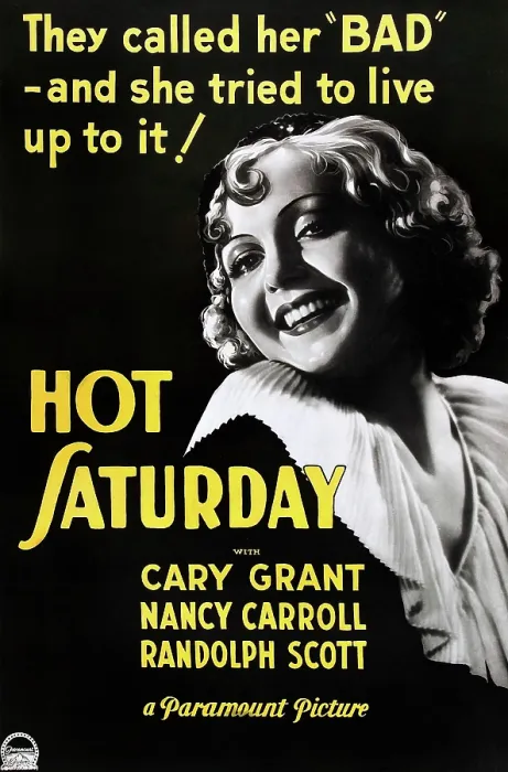 Framed Print : HOT SATURDAY, Nancy Carroll on US poster art, 1932