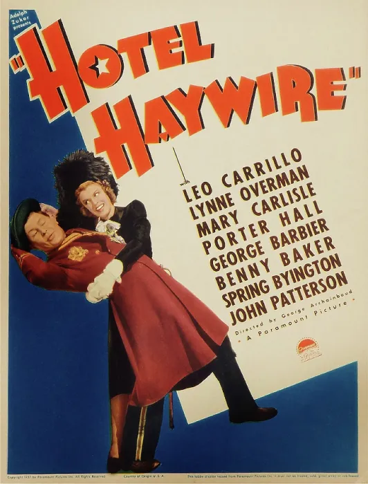 Framed Print : HOTEL HAYWIRE, US poster art, from left: Benny Baker, Mary Carlisle, 1937 Framed Print : HOTEL HAYWIRE, US poster art, from left: Benny Baker, Mary Carlisle, 1937