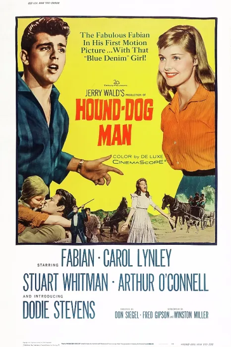 Framed Print : HOUND-DOG MAN, US poster art, top from left: Fabian, Carol Lynley, 1959. TM and Copyright 20th Century Fox Film Corp. All rights reserved / courtesy Everett Collection Framed Print : HOUND-DOG MAN, US poster art, top from left: Fabian, Carol Lynley, 1959. TM and Copyright 20th Century Fox Film Corp. All rights reserved / courtesy Everett Collection