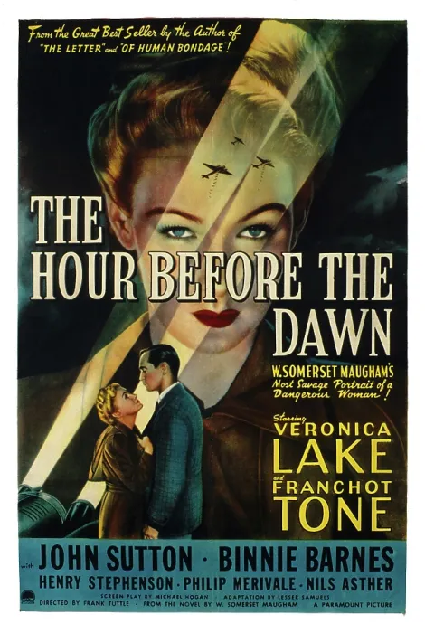 Framed Print : THE HOUR BEFORE THE DAWN, Veronica Lake, Franchot Tone, 1944 Framed Print : THE HOUR BEFORE THE DAWN, Veronica Lake, Franchot Tone, 1944