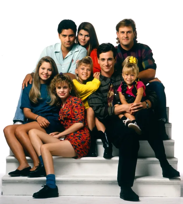 Framed Print : FULL HOUSE, clockwise from top left: John Stamos, Lori Loughlin, Bob Saget, Dave Coulier, Mary-Kate / Ashley Olsen, Jodie Sweetin, Andrea Barber, Candace Cameron, 1987-1995 Framed Print : FULL HOUSE, clockwise from top left: John Stamos, Lori Loughlin, Bob Saget, Dave Coulier, Mary-Kate / Ashley Olsen, Jodie Sweetin, Andrea Barber, Candace Cameron, 1987-1995