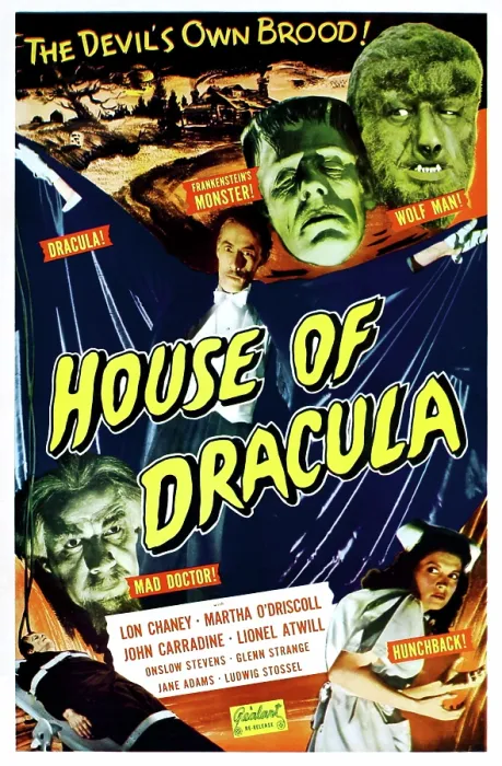 Framed Print : HOUSE OF DRACULA, top from left: Glenn Strange, Lon Chaney Jr. center: John Carradine, bottom from left: Glenn Strange (strapped to table), Onslow Stevens (bearded man) Framed Print : HOUSE OF DRACULA, top from left: Glenn Strange, Lon Chaney Jr. center: John Carradine, bottom from left: Glenn Strange (strapped to table), Onslow Stevens (bearded man)