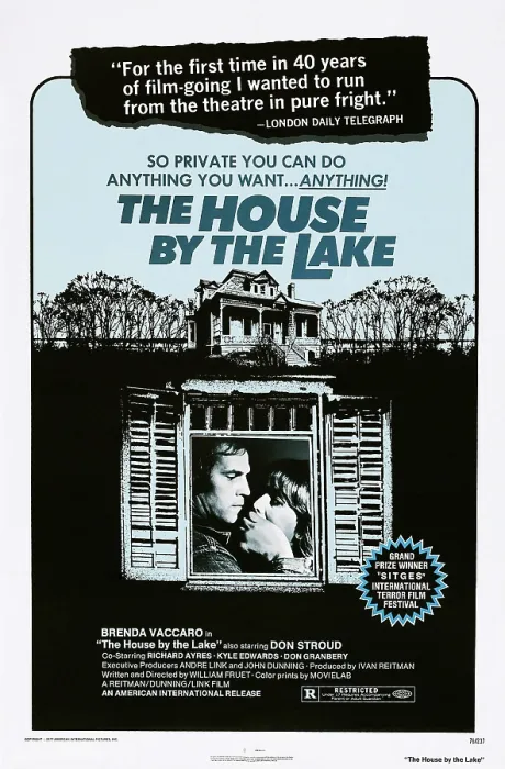 Framed Print : THE HOUSE BY THE LAKE, (aka DEATH WEEKEND), US poster, from left: Don Stroud, Brenda Vaccaro, 1976 Framed Print : THE HOUSE BY THE LAKE, (aka DEATH WEEKEND), US poster, from left: Don Stroud, Brenda Vaccaro, 1976