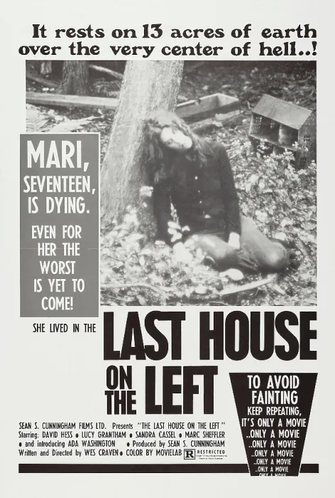 Framed Print : THE LAST HOUSE ON THE LEFT, US poster art, Sandra Peabody, 1972