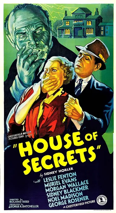 Framed Print : HOUSE OF SECRETS, US poster, Muriel Evans (hand over mouth), 1936