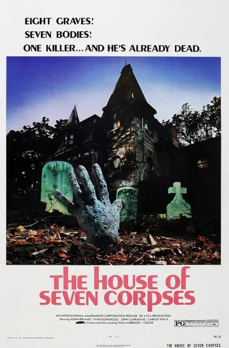 Framed Print : THE HOUSE OF SEVEN CORPSES, 1974 Framed Print : THE HOUSE OF SEVEN CORPSES, 1974