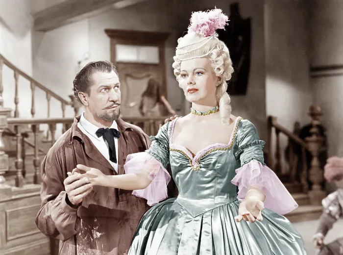 Framed Print : HOUSE OF WAX, from left: Vincent Price, Phyllis Kirk, 1953