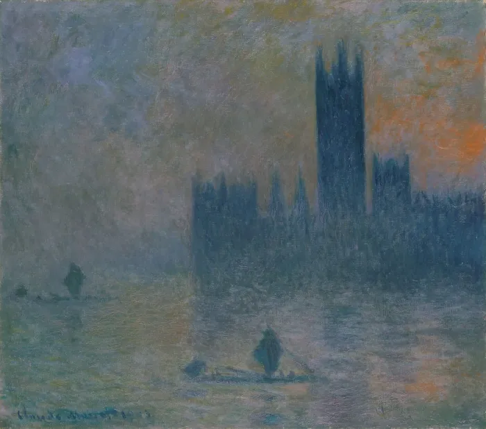 Framed Print : The Houses of Parliament (Effect of Fog), by Claude Monet, 1903-4, French impressionist oil painting Framed Print : The Houses of Parliament (Effect of Fog), by Claude Monet, 1903-4, French impressionist oil painting