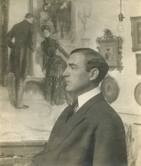 Framed Print : Howard Chandler Christy, American artist, illustrator, and portrait painter, c. 1910 (BSLOC_2018_4_26) Framed Print : Howard Chandler Christy, American artist, illustrator, and portrait painter, c. 1910 (BSLOC_2018_4_26)