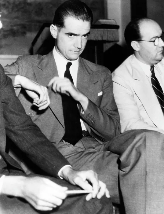 Framed Print : Howard Hughes in court. He was involved in an accident that killed another man, 1936. Courtesy: CSU Archives / Everett Collection