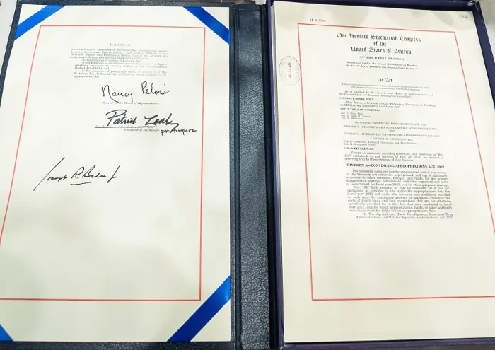 Framed Print : H.R.5305 of the 117th Congress, entitled, Extending Government Funding and Delivering Emergency Assistance Act, temporarily prevented a government shutdown (BSLOC_2021_15_25) Framed Print : H.R.5305 of the 117th Congress, entitled, Extending Government Funding and Delivering Emergency Assistance Act, temporarily prevented a government shutdown (BSLOC_2021_15_25)