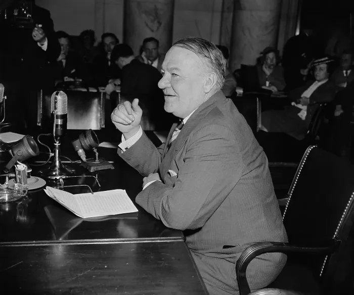 Framed Print : Hugh Johnson before head the Senate of Foreign Relations Committee. Apr. 24, 1939. After Roosevelt fired Johnson as NRA administrator in 1934, he became a newspaper columnist Framed Print : Hugh Johnson before head the Senate of Foreign Relations Committee. Apr. 24, 1939. After Roosevelt fired Johnson as NRA administrator in 1934, he became a newspaper columnist