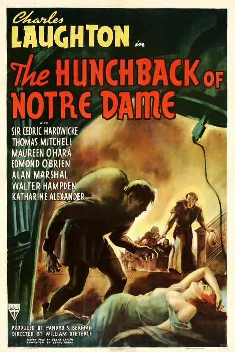 Framed Print : THE HUNCHBACK OF NOTRE DAME, 1939, poster art