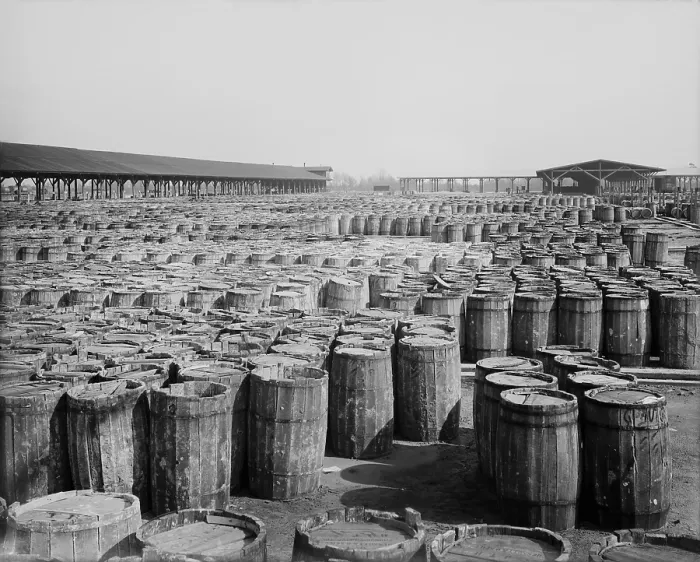 Framed Print : Hundreds of barrels on the wharf of Savannah, Georgia. Ca. 1904 Framed Print : Hundreds of barrels on the wharf of Savannah, Georgia. Ca. 1904