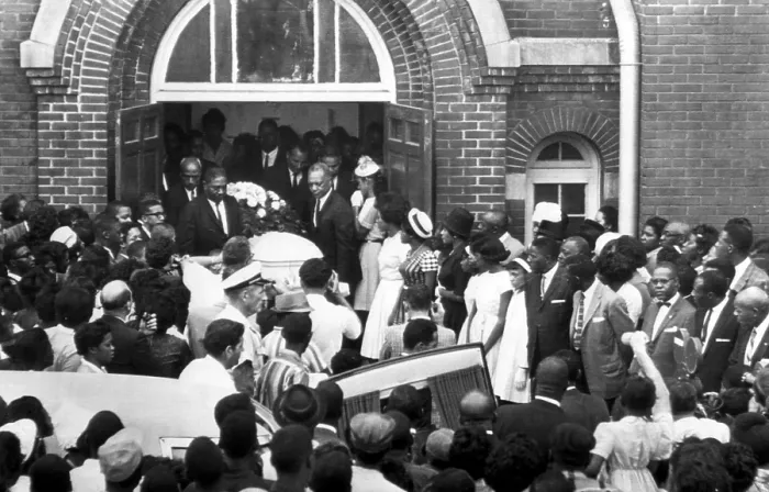 Framed Print : Hundreds of people attend the funeral of 14-year-old Carol Robertson in Birmingham, Alabama Framed Print : Hundreds of people attend the funeral of 14-year-old Carol Robertson in Birmingham, Alabama