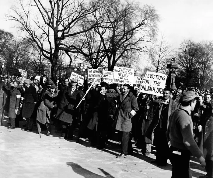 Framed Print : Hunger Marchers demonstrate in Washington, DC Framed Print : Hunger Marchers demonstrate in Washington, DC